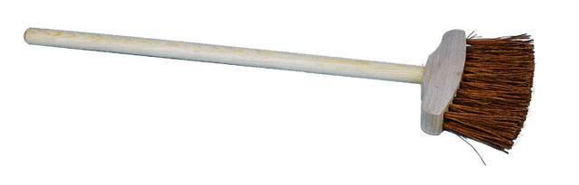 Wax-coated children brush bassina, length of a handle 55 cm